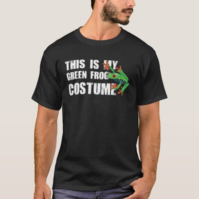 Green Frog Halloween Costume T-Shirt (Front)