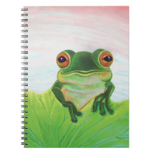 Green Frog in Pond Notebook