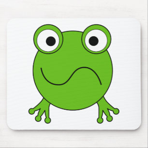 Green Frog. Looking confused. Mouse Pad