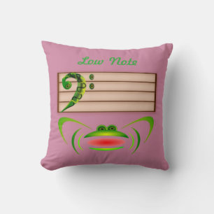 Green Frog Low Note  Cushion