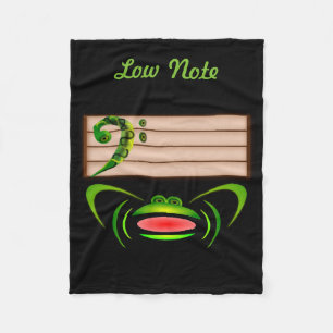 Green Frog Low Note Fleece Blanket