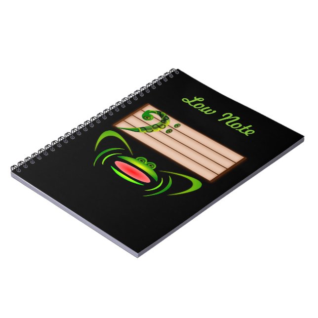 Green Frog Low Note  Notebook (Left Side)