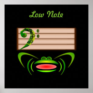 Green Frog Low Note Poster