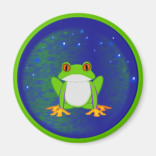 Green Frog Magnet