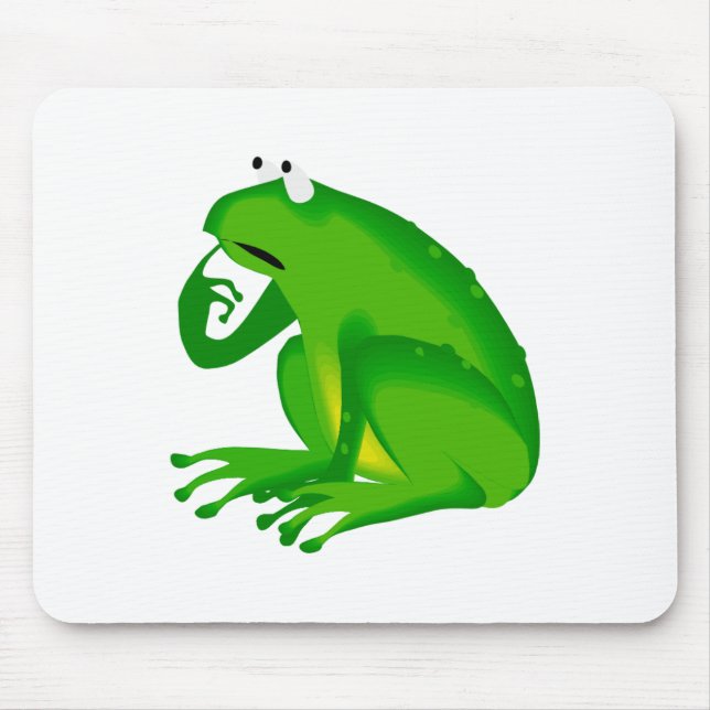 Green Frog Mouse Pad (Front)