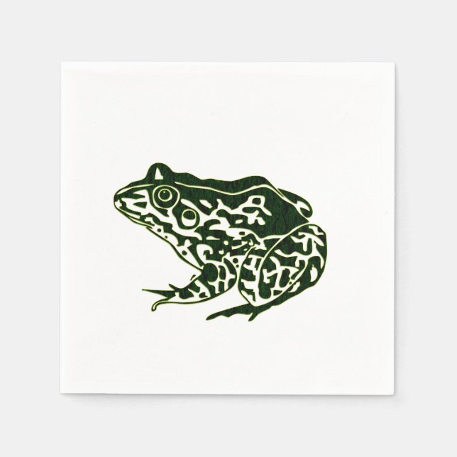 Green Frog Napkin (Front)