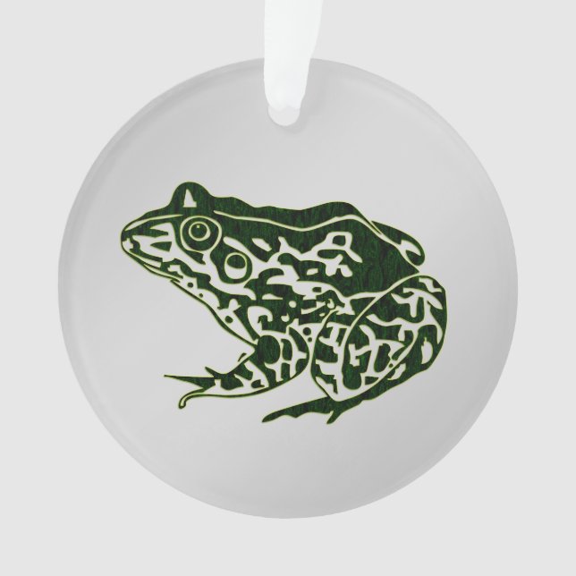 Green Frog Ornament (Front)