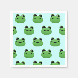 Green Frog Party  Napkin