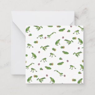 Green Frog Pattern Card