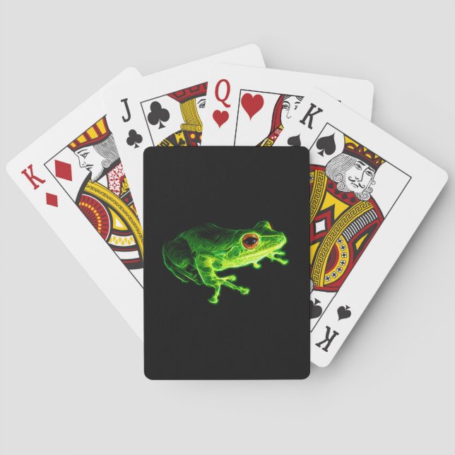 Green Frog Playing Cards (Back)