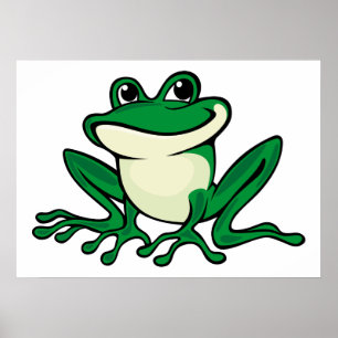 Green Frog Poster
