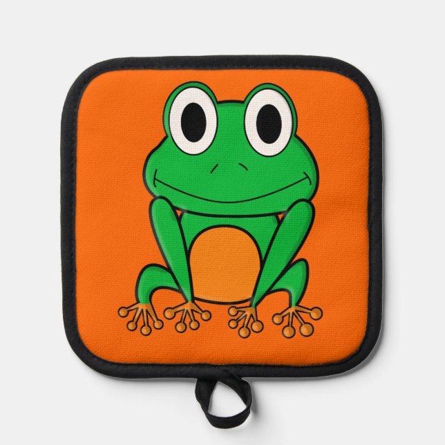 Green frog pot holder (Front)
