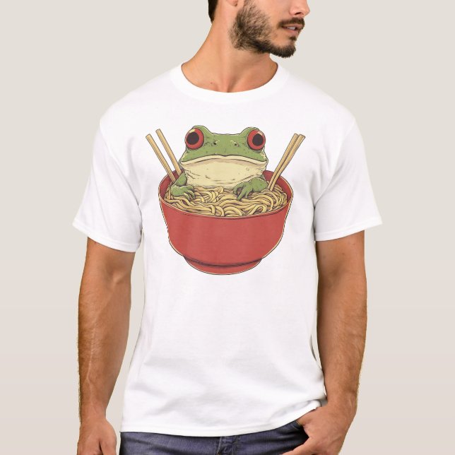 Green Frog Ramen T-Shirt  (Front)