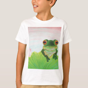 Green Frog Relaxing in the pond  T-Shirt