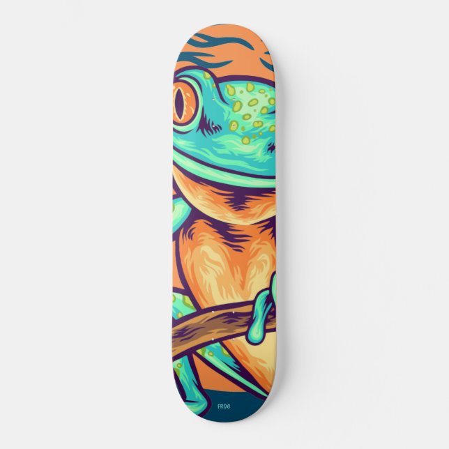 Green Frog Skateboard - cool Frog Skateboards (Front)