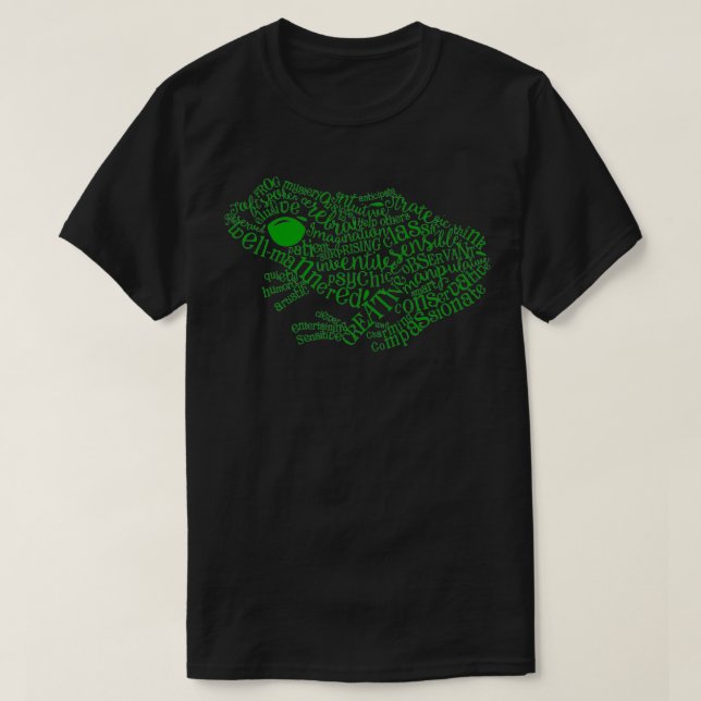 Green Frog Spirit Animal T-Shirt (Design Front)