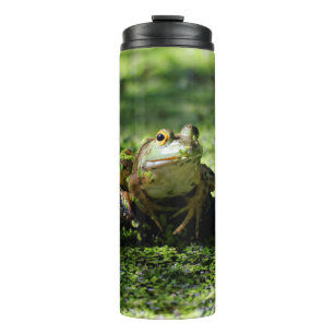 Green Frog Strikes a Pose on the Hose Thermal Tumbler