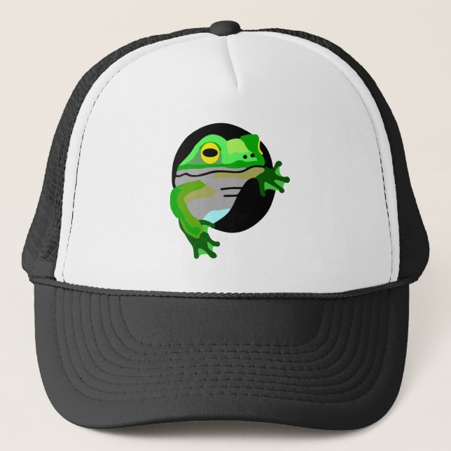 Green Frog   Trucker Hat (Front)