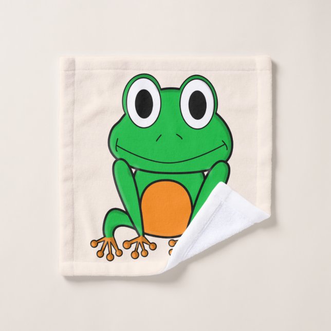 Green frog wash cloth (Wash Cloth)
