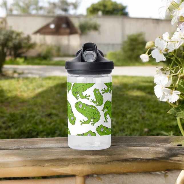 Green Frog  Water Bottle (Water Bottle)