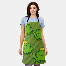 Green Frogs Apron