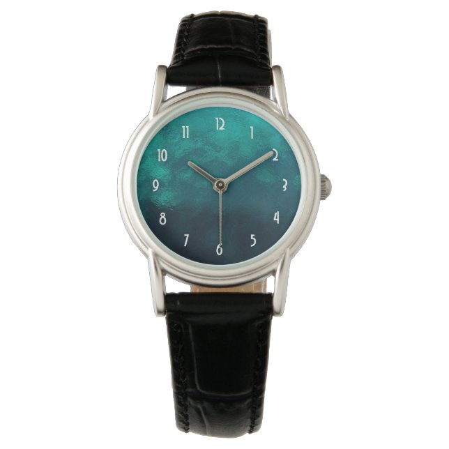 Green Frosted Glass Texture Watch (Front)