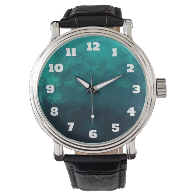 Green Frosted Glass Texture Watch (Front)