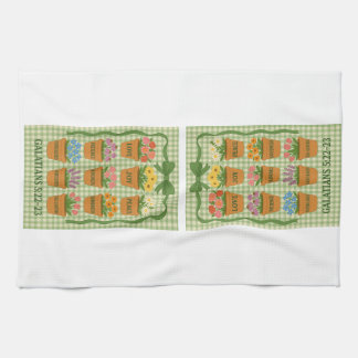 Green Fruit of the Spirit Tea Towel