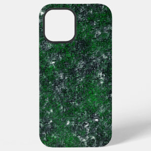 Green fungus upon whitish gray rock or tree trunk iPhone 12 pro max case