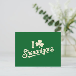 Green Funny Irish Patty's Shamrock Saint Patricks Postcard