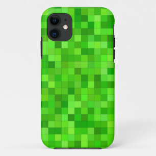 Green Gamer Pixels   Custom iPhone 11 Case