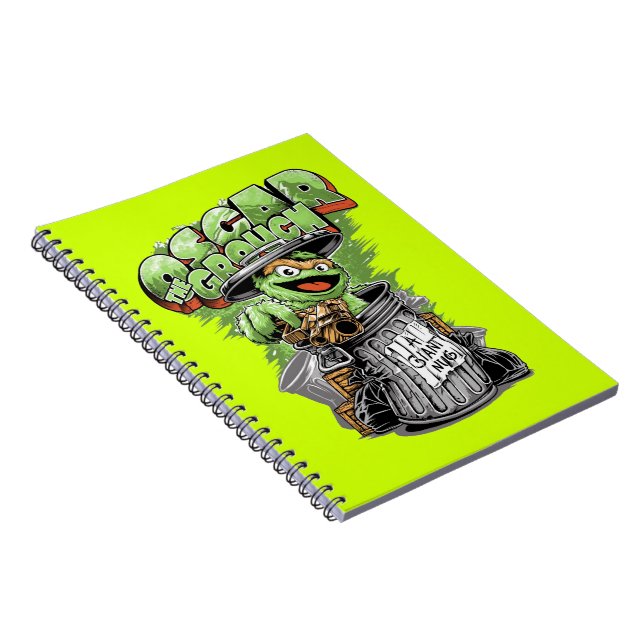 Green Garbage Monster  Notebook (Right Side)