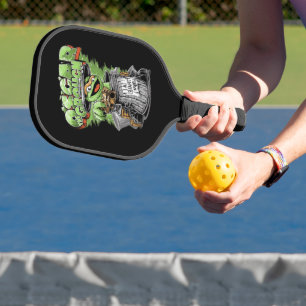 Green Garbage Monster Pickleball Paddle