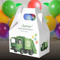 Green Garbage Truck Birthday Welcome Sign