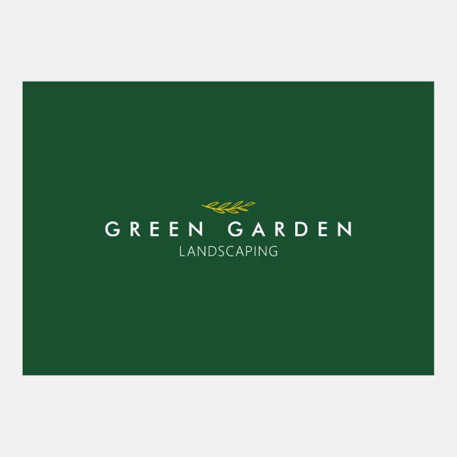 Green Garden Business Card (Front)