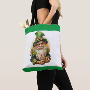Green Garden Gnome 6 Tote Bag