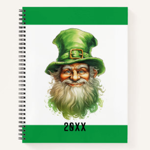 Green Garden Gnome Notebook