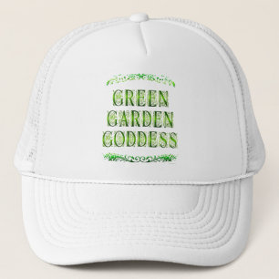 Green Garden Goddess Saying Trucker Hat