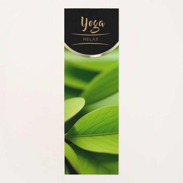 Green Garden Leaf - Yoga Mat (Front)