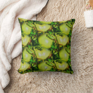 Green Garden Tomatoes Nature Art Cushion
