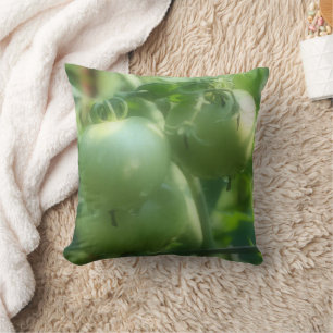 Green Garden Tomatoes Nature Cushion