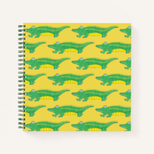 Green Gator Alligator Croc Crocodile Reptile Notebook