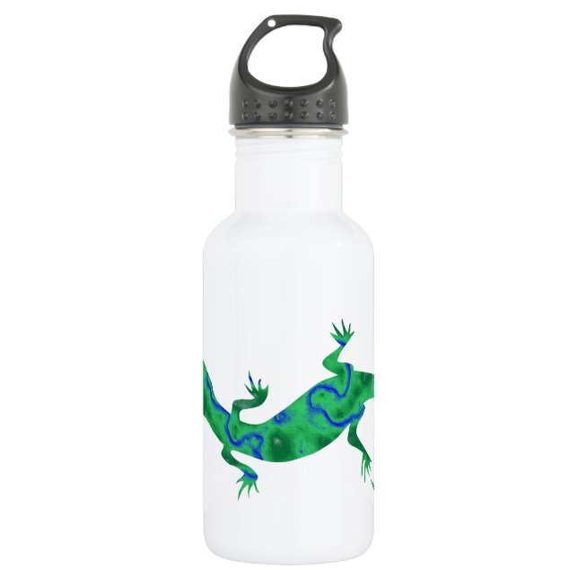 Green Gecko 532 Ml Water Bottle (Front)