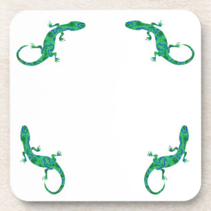 Green Gecko Coaster