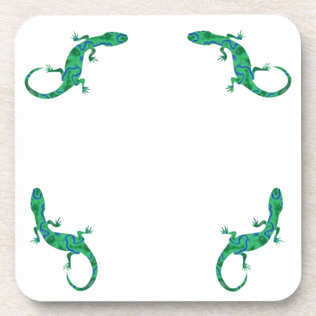 Green Gecko Coaster (Front)