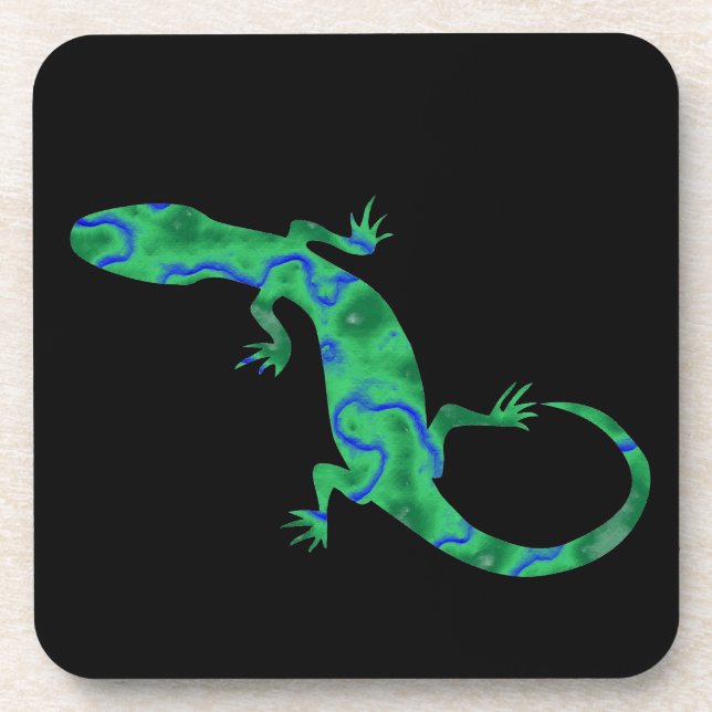 Green Gecko Coaster (Front)