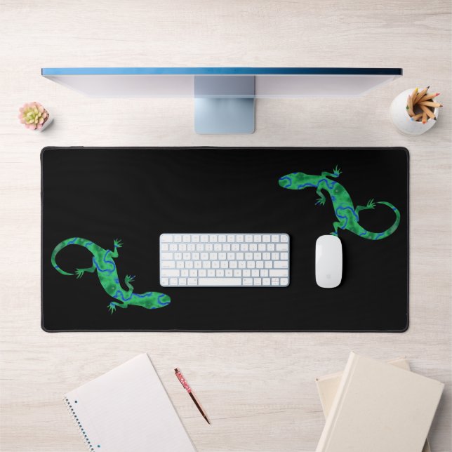 Green Gecko Desk Mat (Office 1)