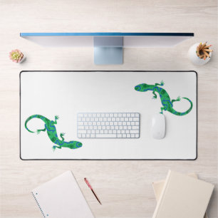 Green Gecko Desk Mat