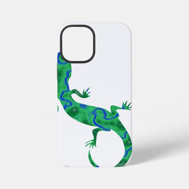 Green Gecko iPhone Case (Back)