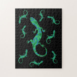 Green Gecko Jigsaw Puzzle